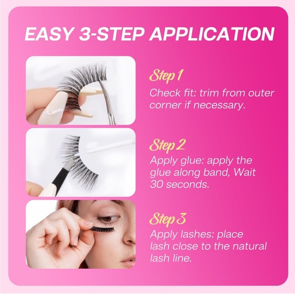 🌟3/$12 NWT 3 Pair False Eyelashes - Picture 7 of 12